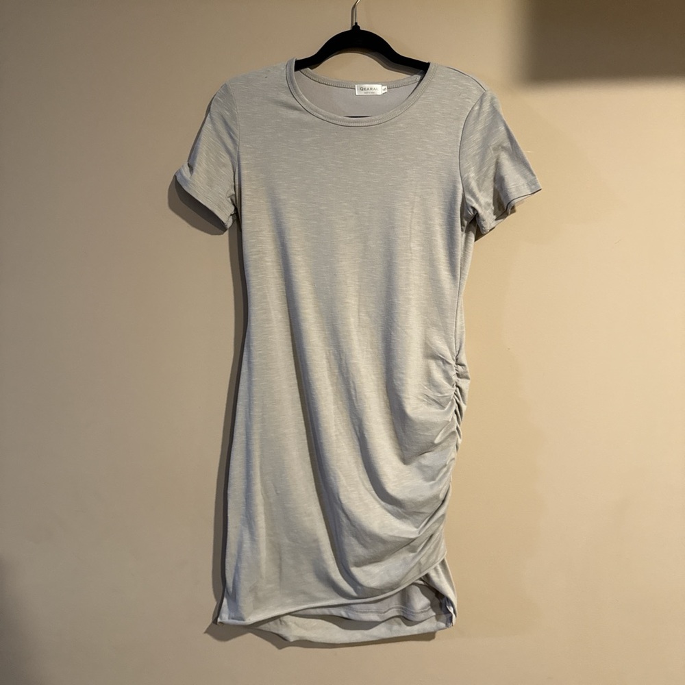 Qearal Ruched Bodycon T-Shirt Dress - Size Small
